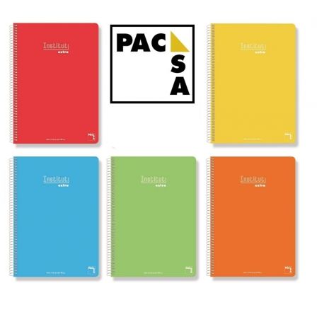 Pacsa Cuaderno Xtra Plus Formato Cuarto Colores Surtidos